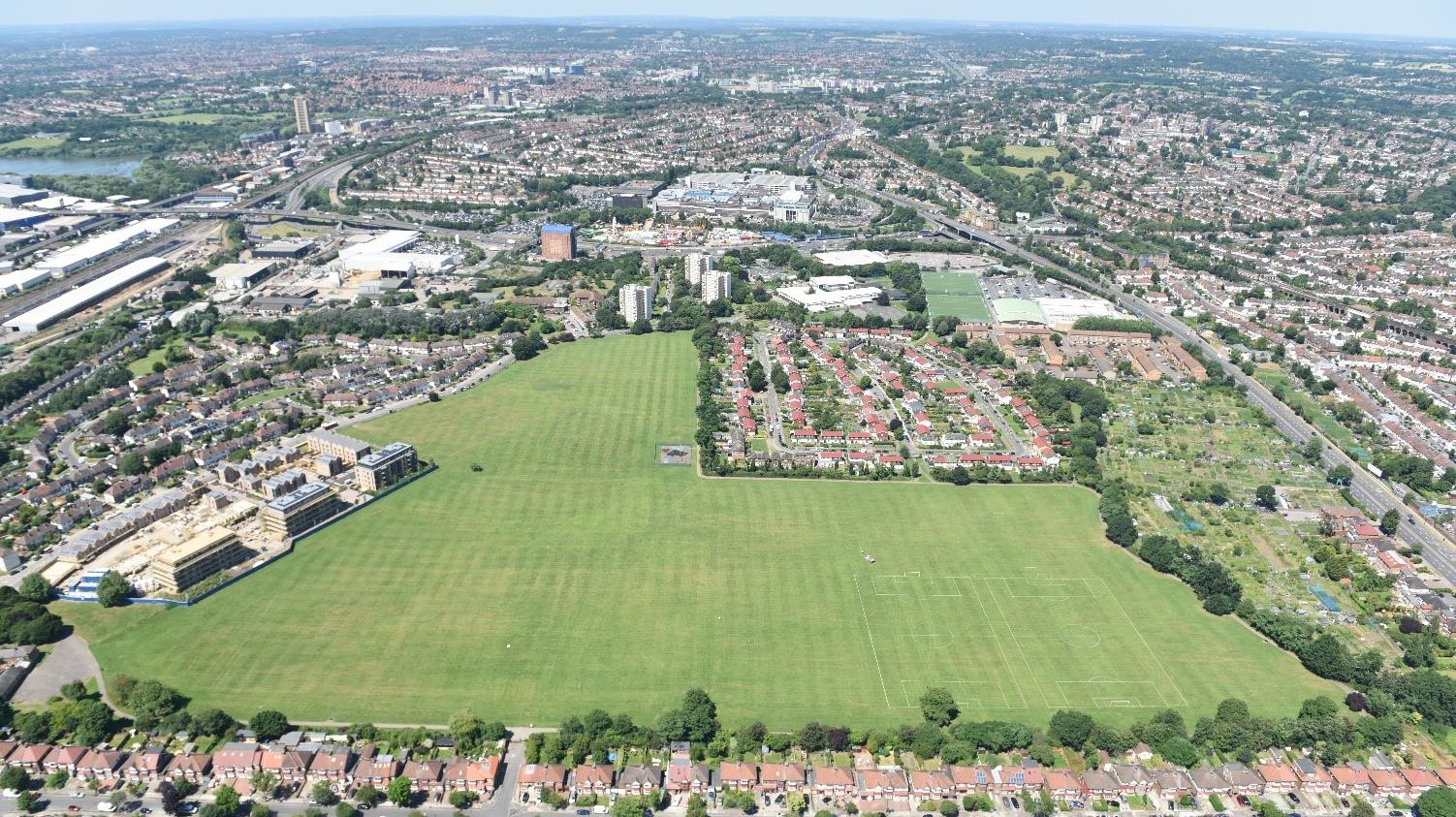 Brent Cross Town Clitterhouse Playing Fields Aerial
