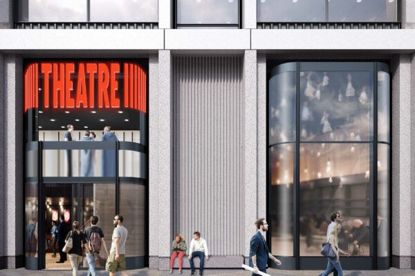 CGI of theatre entrance, King's Cross