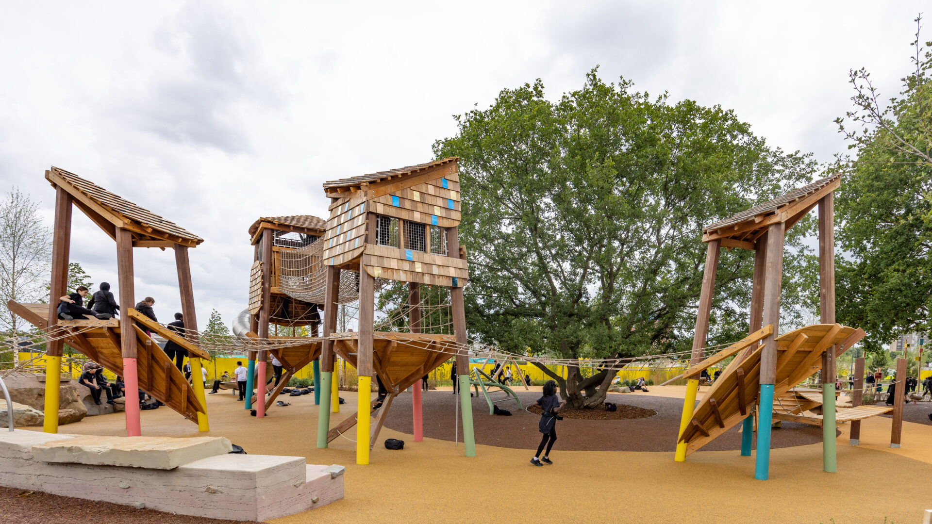 The opening day of Claremont Park at Brent Cross Town