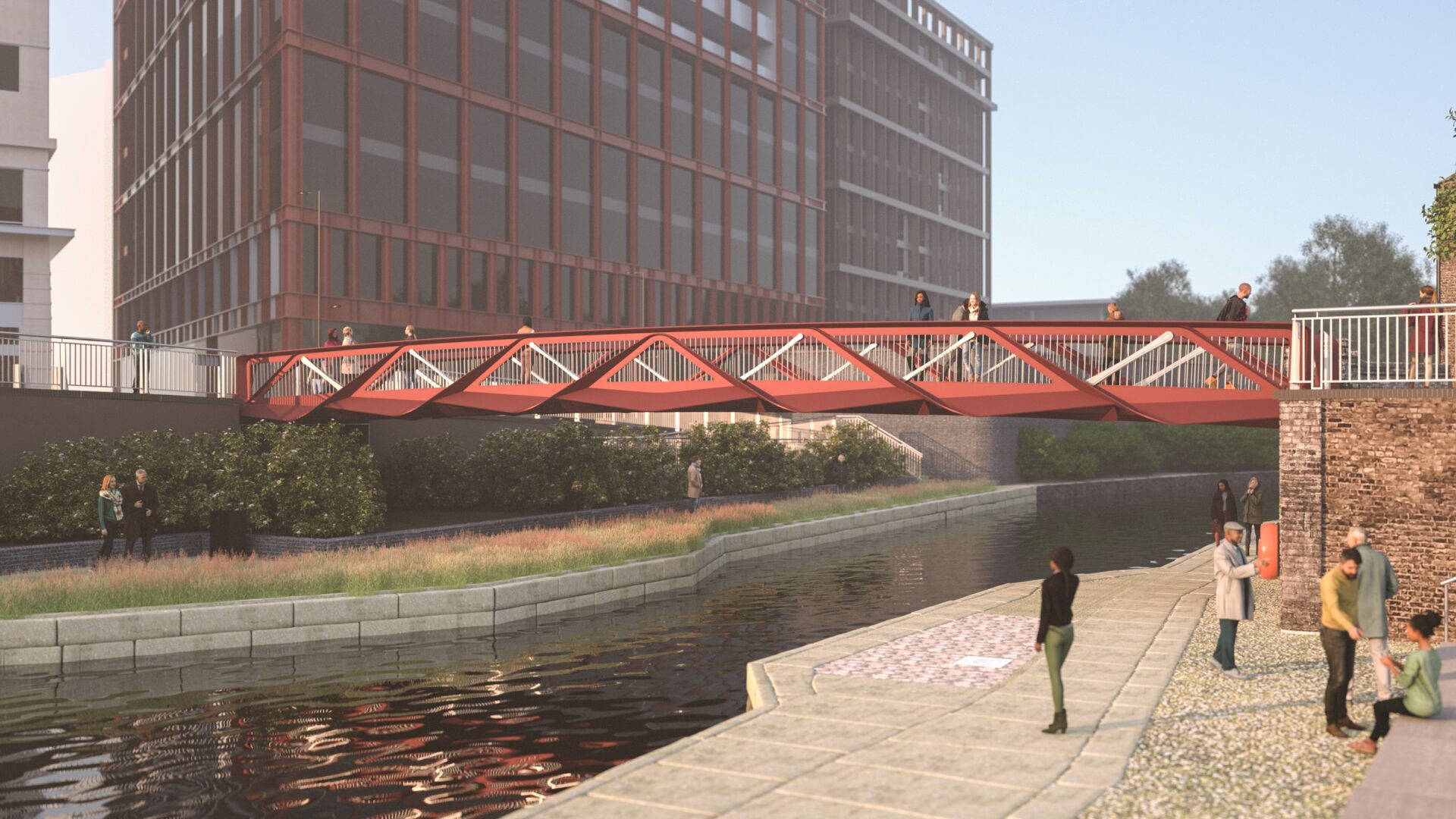 CGI of Esperence Bridge, King's Cross