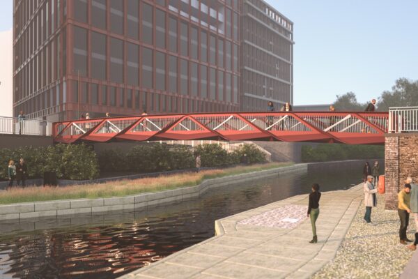 CGI of Esperence Bridge, King's Cross