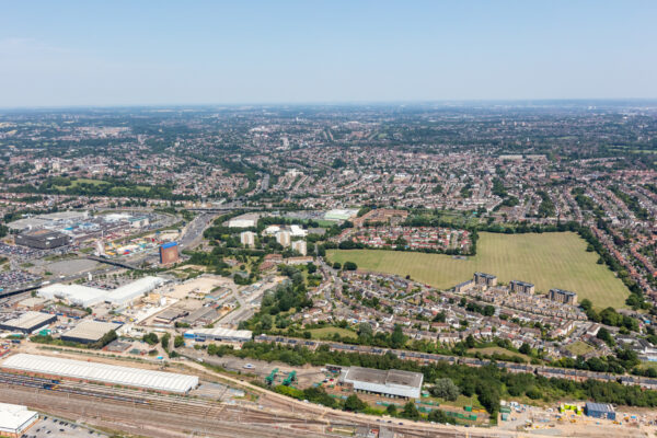 Brent Cross Town development site aerial