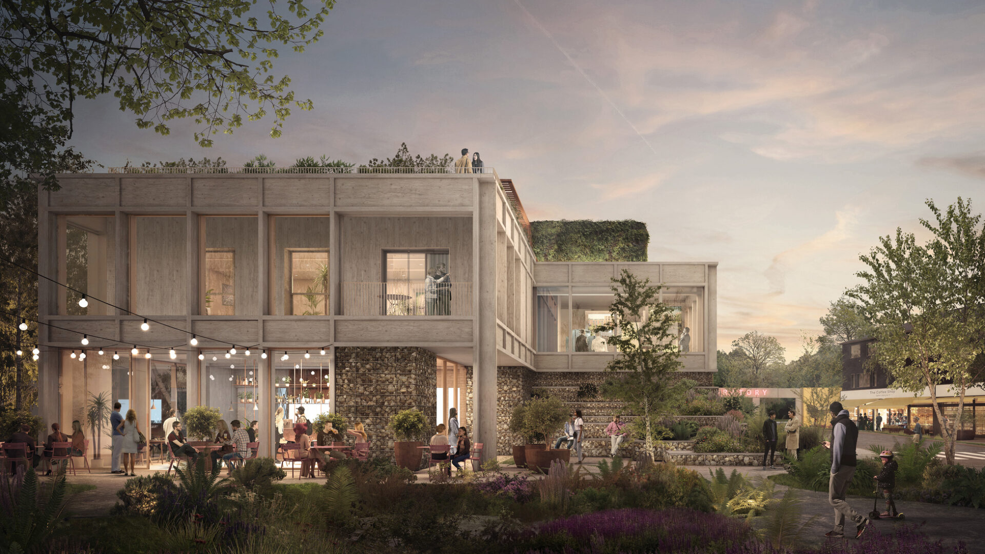 CGI of Brent Cross Town Visitor Pavilion