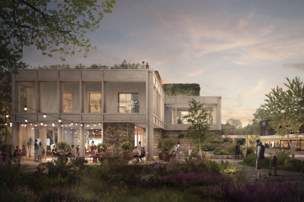CGI of Brent Cross Town Visitor Pavilion