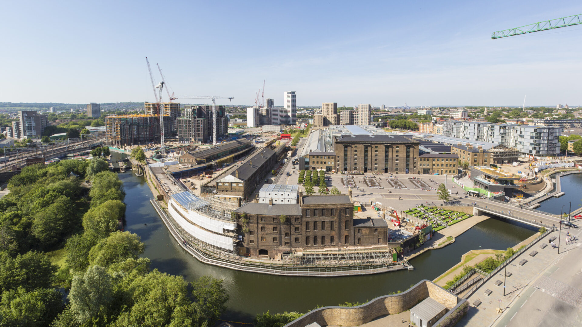Aerial view of King's Cross