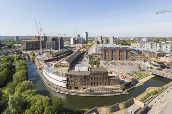 Aerial view of King's Cross
