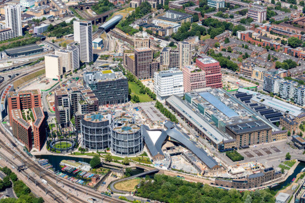 Aerial view of King's Cross