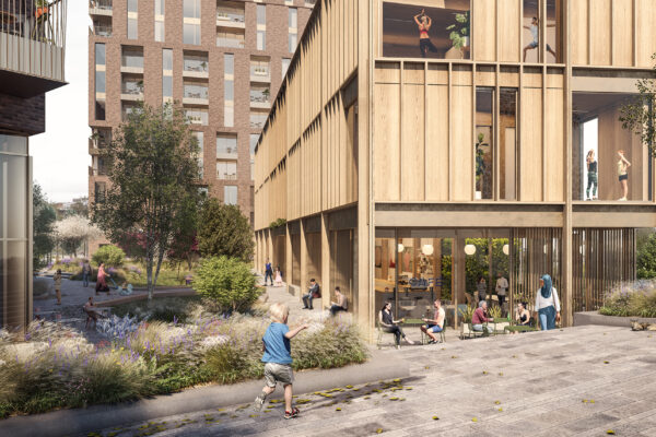 CGI of Build to Rent, King's Cross