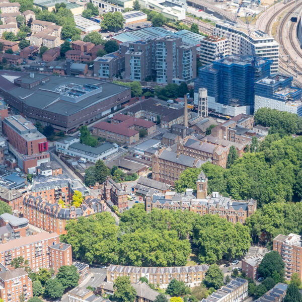 Aerial view of St Pancras Hospital