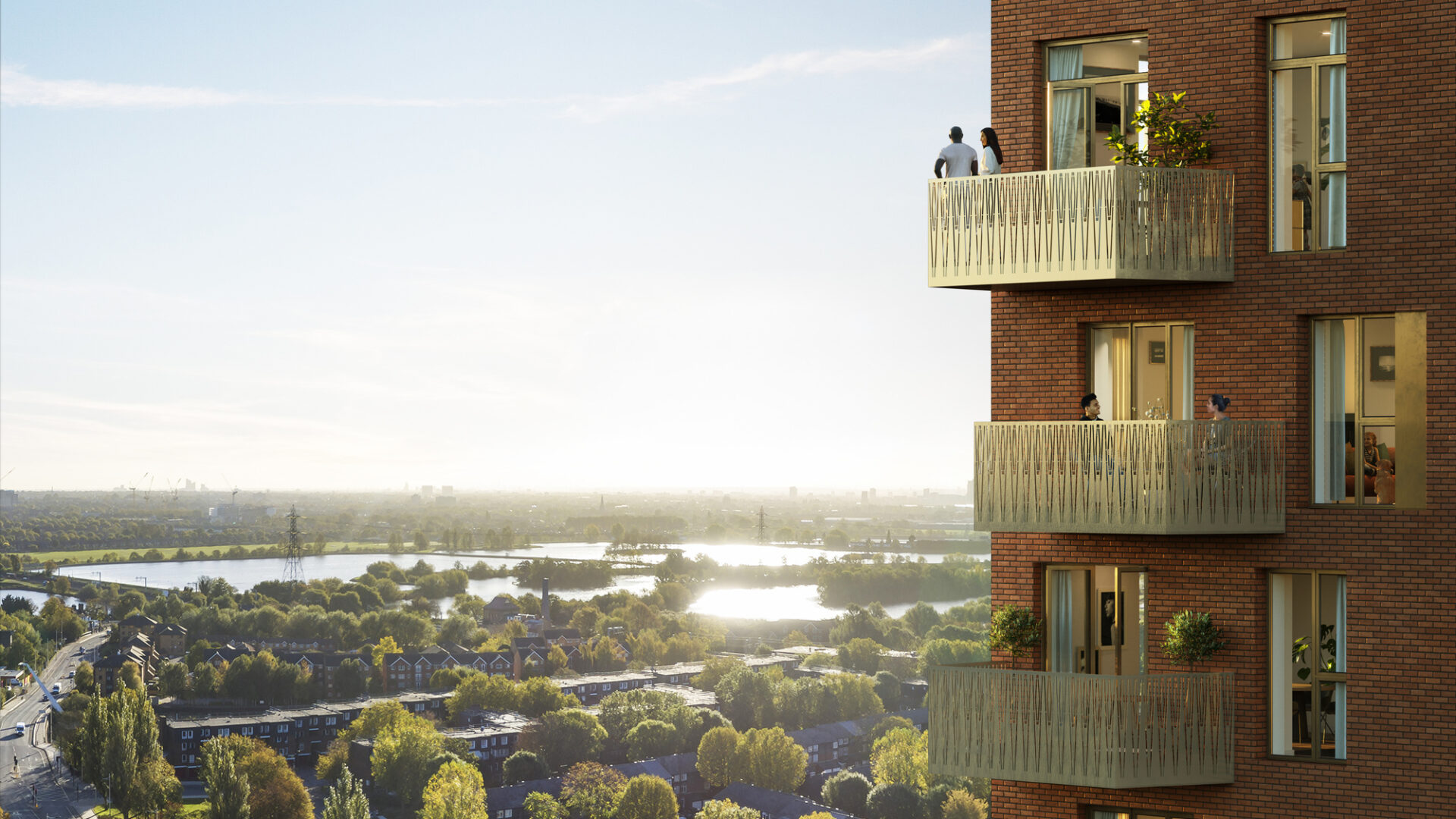 Heart of Hale CGI with views over the marshes