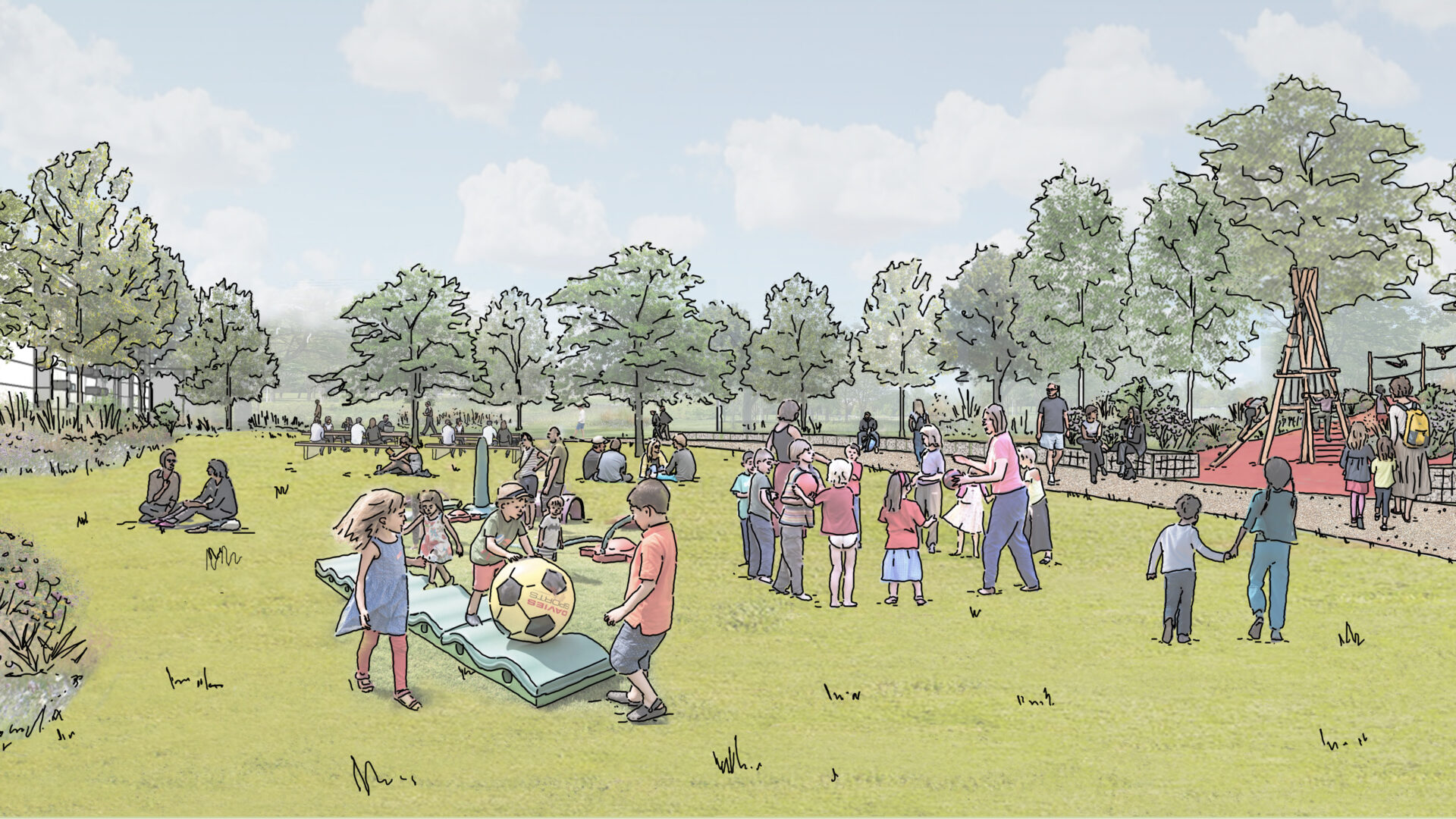 Claremont Park illustration