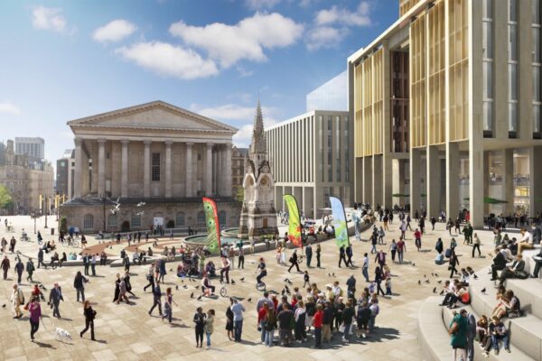 CGI of Birmingham's Paradise Circus