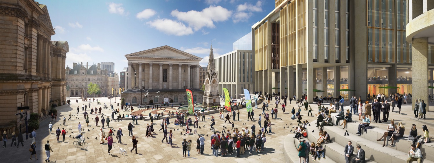 CGI of Birmingham's Paradise Circus