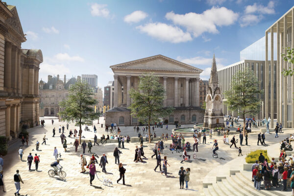 CGI of Birmingham's Paradise Circus