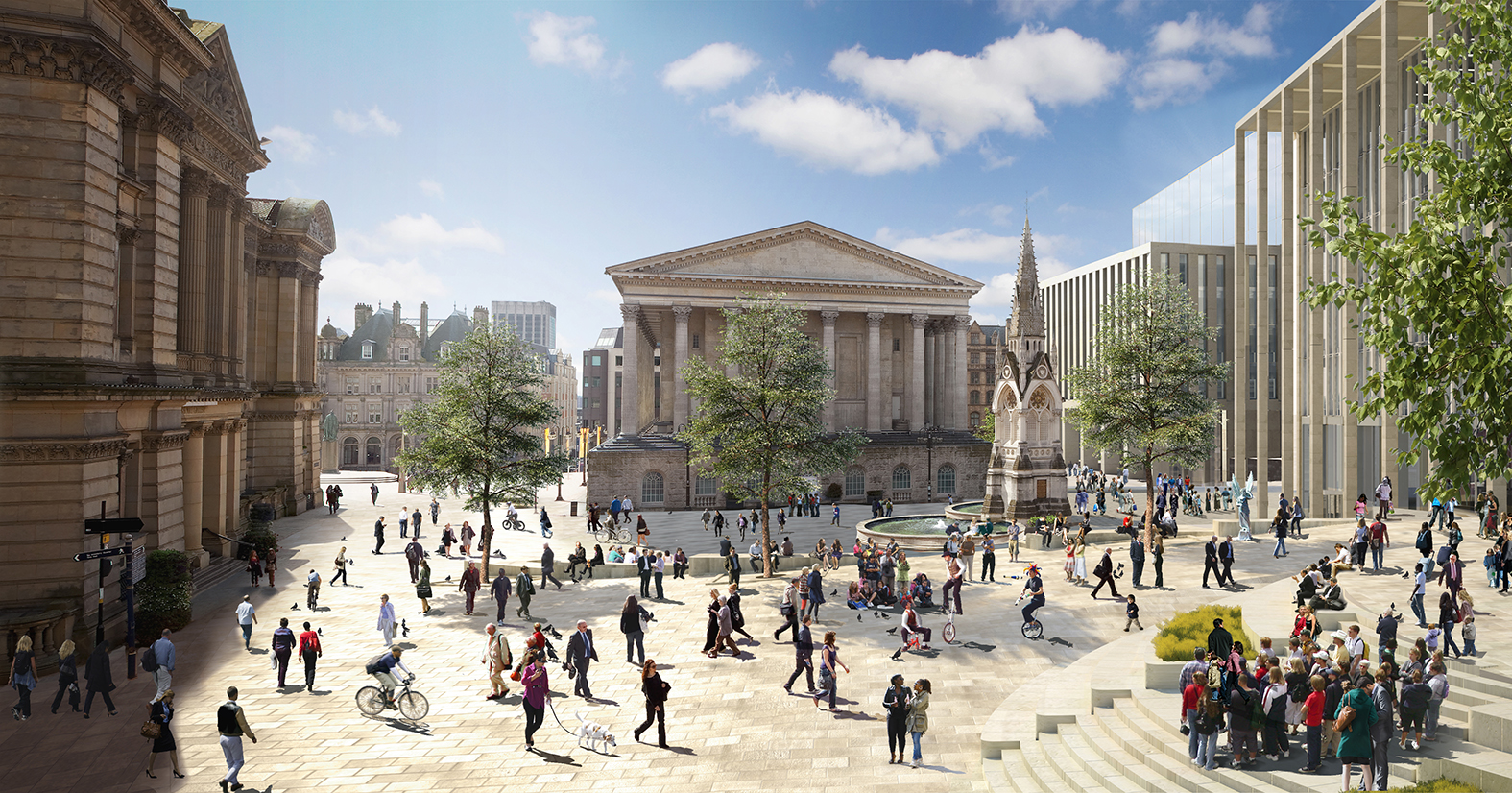 CGI of Birmingham's Paradise Circus