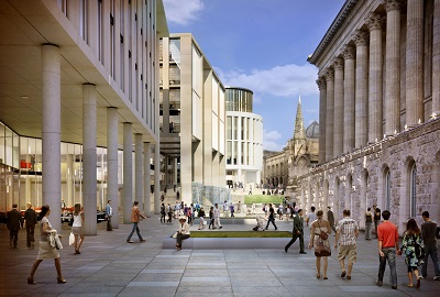 CGI of Birmingham's Paradise Circus