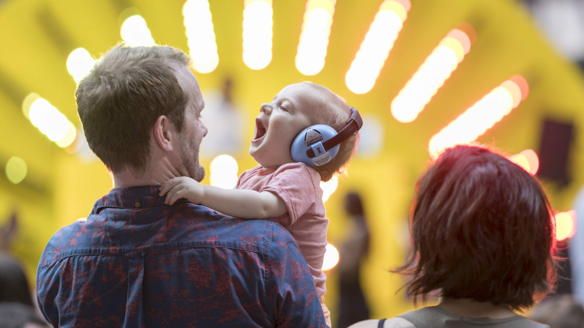 Family enjoying event at King's Cross