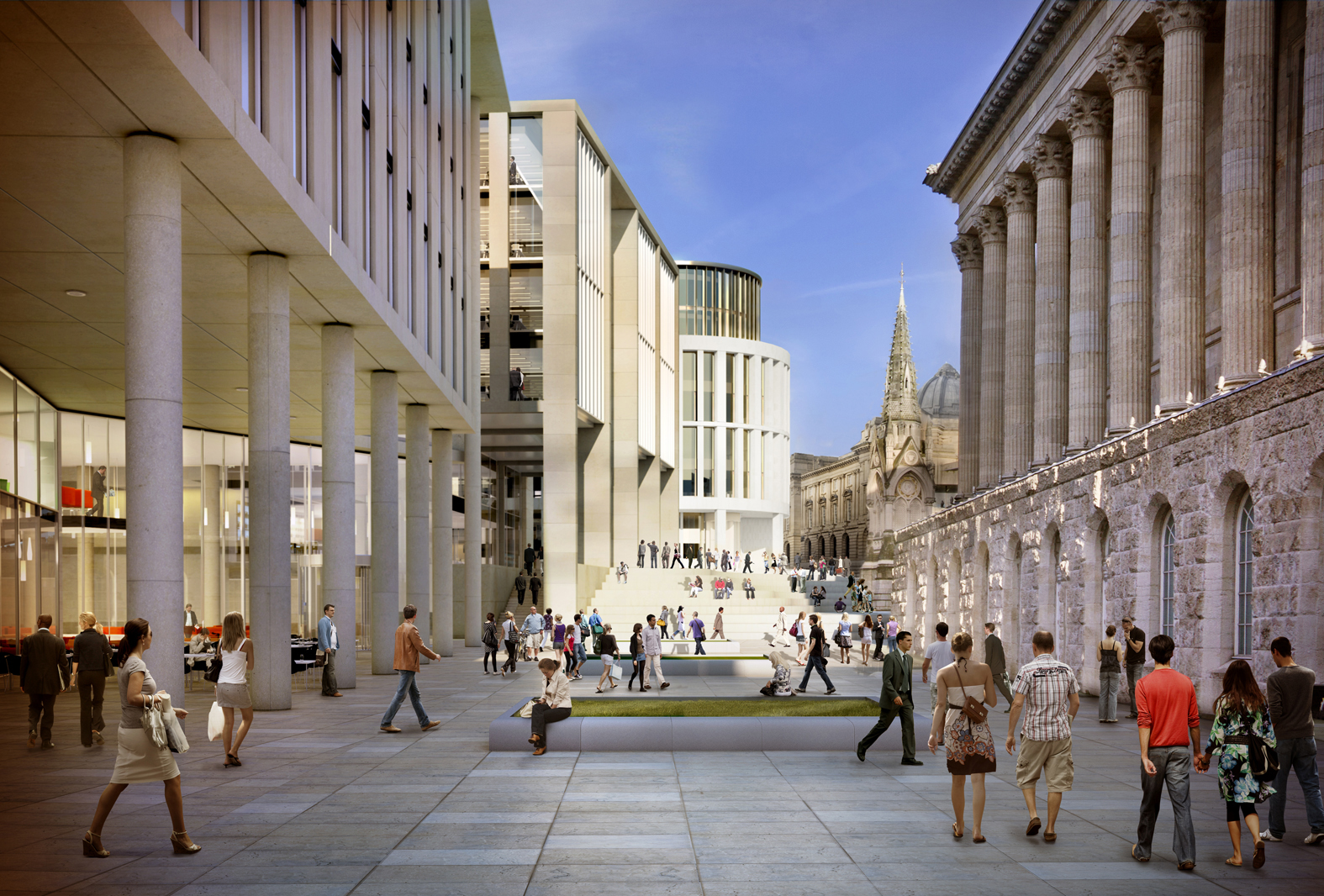 CGI of Birmingham's Paradise Circus
